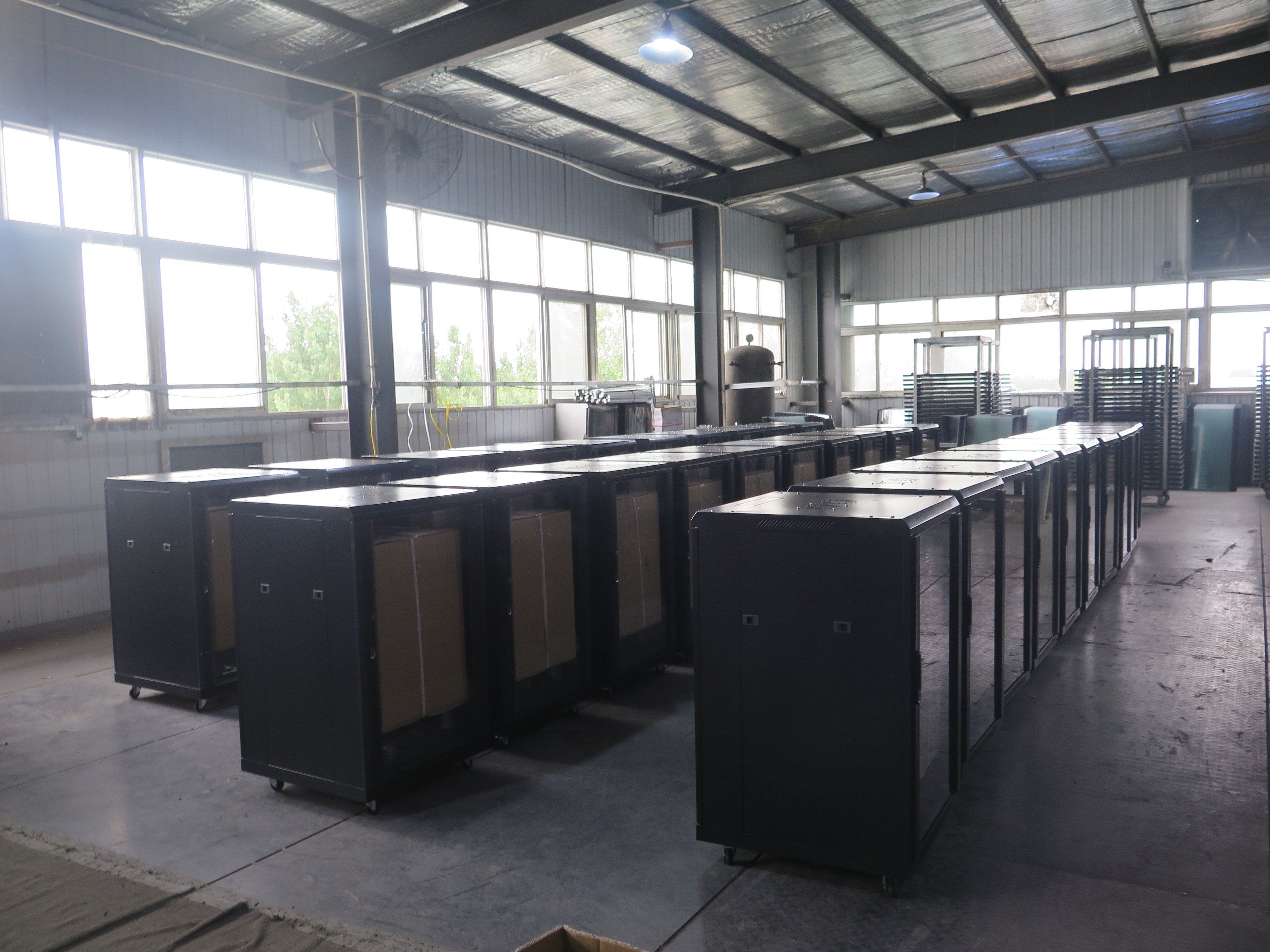Cabinet enclosures arranged for assembly and preparation